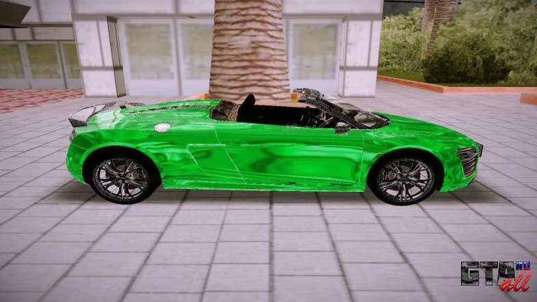 Audi R8 Spyder 5 2 V10 Plus для GTA San Andreas - вид сбоку