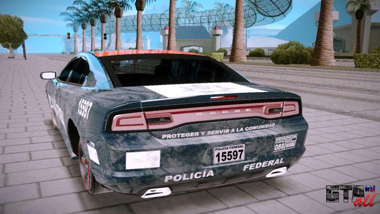 Dodge Charger SRT8 для GTA San Andreas - вид сзади