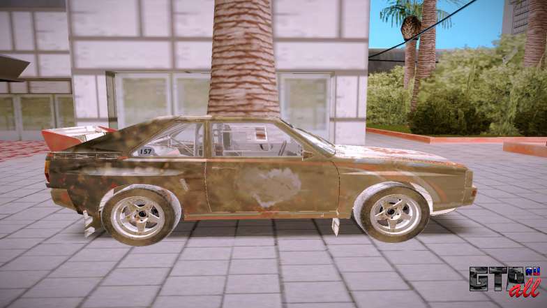 Audi Quattro для GTA San Andreas - вид сбоку