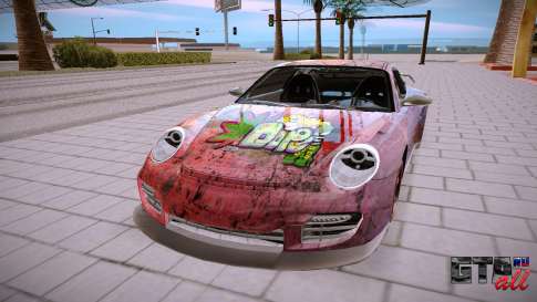 Porshe 911 GT2 для GTA San Andreas - вид спереди