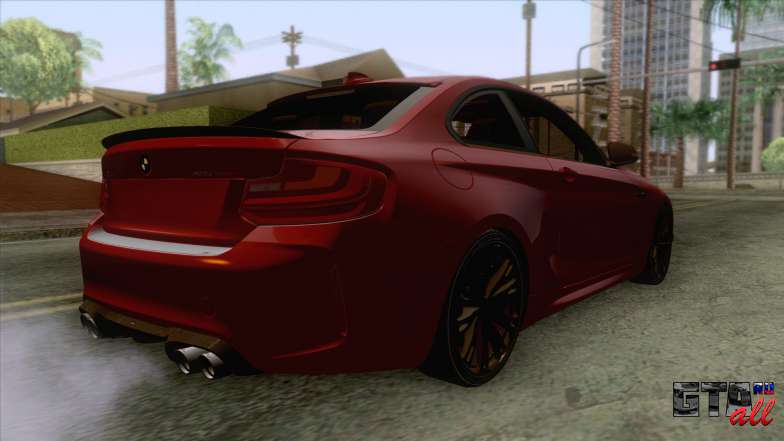 BMW M2 Coupe для GTA San Andreas - вид сзади