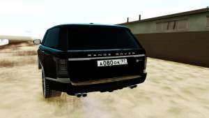 Land Rover Range Rover SVA для GTA San Andreas - вид сзади