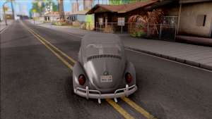 Volkswagen Beetle 1969 для GTA San Andreas - вид сзади