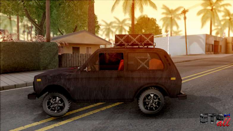 Lada Niva 1971 Black Edition 3.0 для GTA San Andreas - вид сбоку