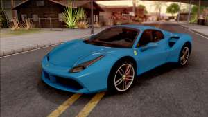 Ferrari 488 Spider 2016 для GTA San Andreas - вид спереди