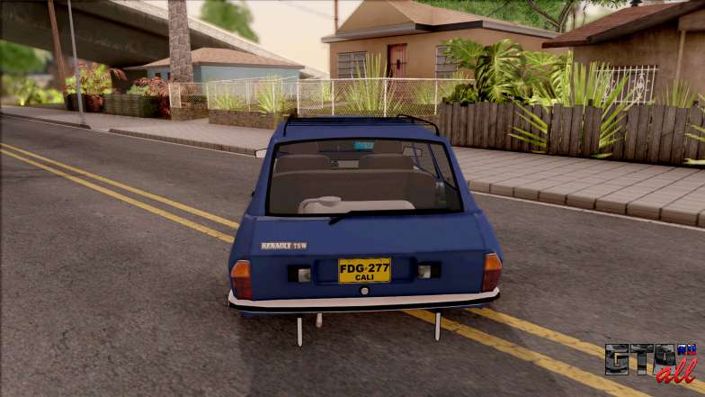 Renault 12 для GTA San Andreas - вид сзади