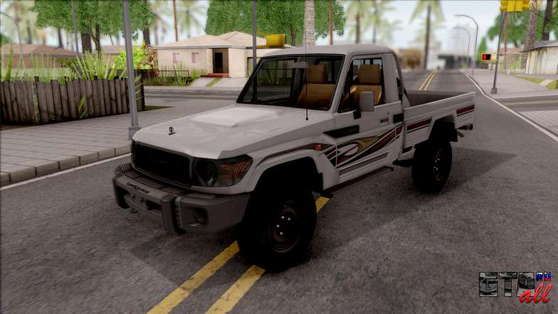 Toyota Land Cruiser J79 для GTA San Andreas - вид спереди