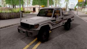 Toyota Land Cruiser J79 для GTA San Andreas - вид спереди