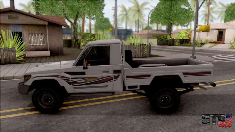 Toyota Land Cruiser J79 для GTA San Andreas - вид сбоку