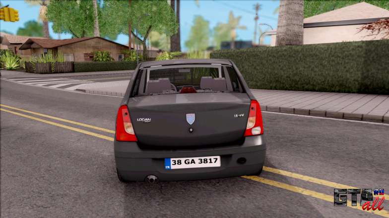 Dacia Logan Prestige 1.6 16v для GTA San Andreas - вид сзади