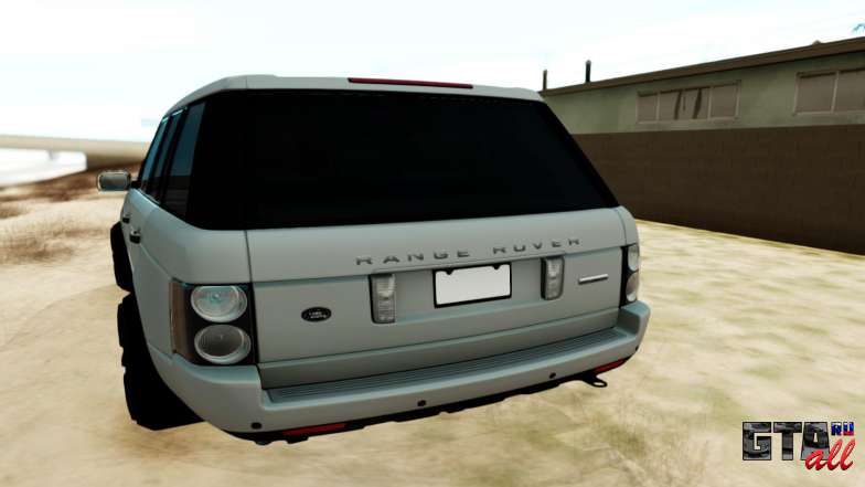 Range Rover Vogue для GTA San Andreas - вид сзади