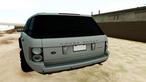 Range Rover Vogue для GTA San Andreas - вид сзади