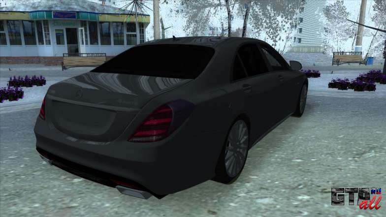 Mercedes-Benz S-class W222 для GTA San Andreas - вид сзади