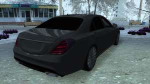 Mercedes-Benz S-class W222 для GTA San Andreas - вид сзади