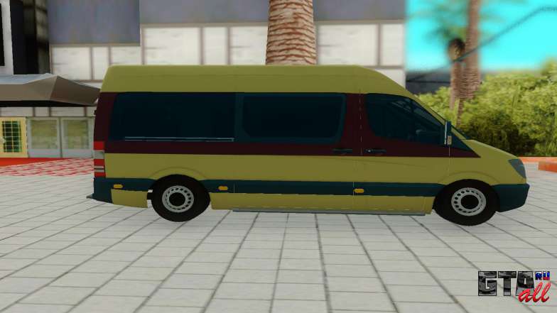 Mercedes-Benz Sprinter для GTA San Andreas - вид сбоку