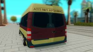 Mercedes-Benz Sprinter для GTA San Andreas - вид сзади