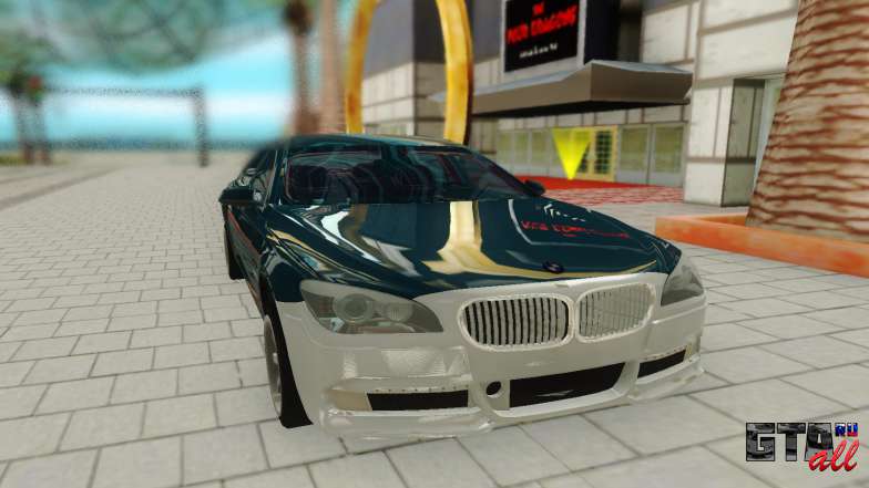 BMW 750i для GTA San Andreas - вид спереди