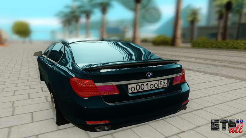 BMW 750i для GTA San Andreas - вид сзади