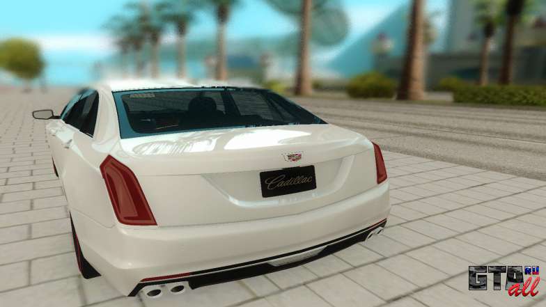 Cadillac CT6 для GTA San Andreas - вид сзади