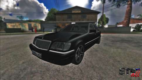 Mercedes-Benz S600 для GTA San Andreas - вид спереди