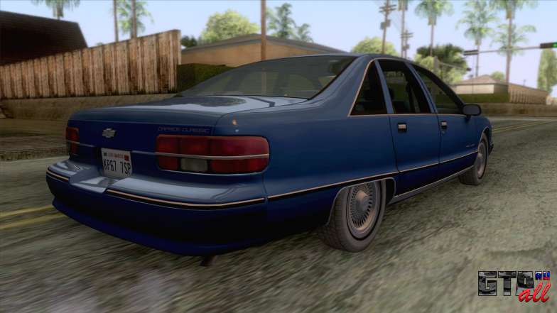 Chevrolet Caprice Classic 1992 для GTA San Andreas - вид сзади