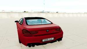 BMW M6 F13 для GTA San Andreas - вид сзади