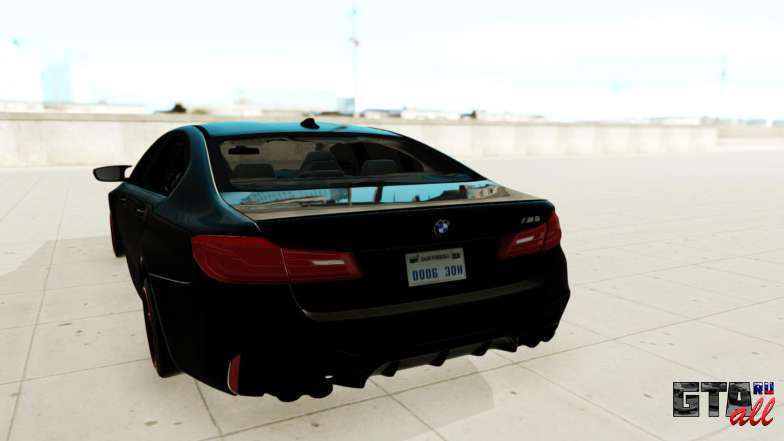 BMW M5 F90 для GTA San Andreas - вид сзади