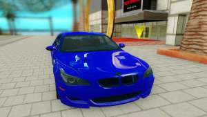 BMW M5 E60 для GTA San Andreas - вид спереди