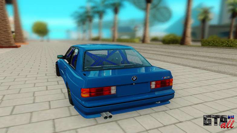 BMW M3 E30 для GTA San Andreas - вид сзади