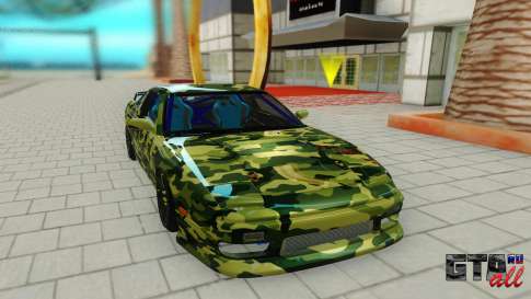 Nissan 180SX для GTA San Andreas - вид спереди