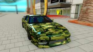 Nissan 180SX для GTA San Andreas - вид спереди