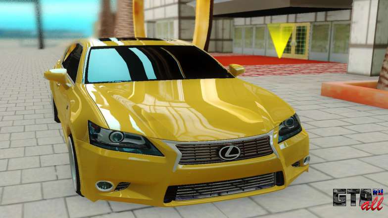 Lexus GS 350F для GTA San Andreas - вид спереди