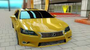 Lexus GS 350F для GTA San Andreas - вид спереди