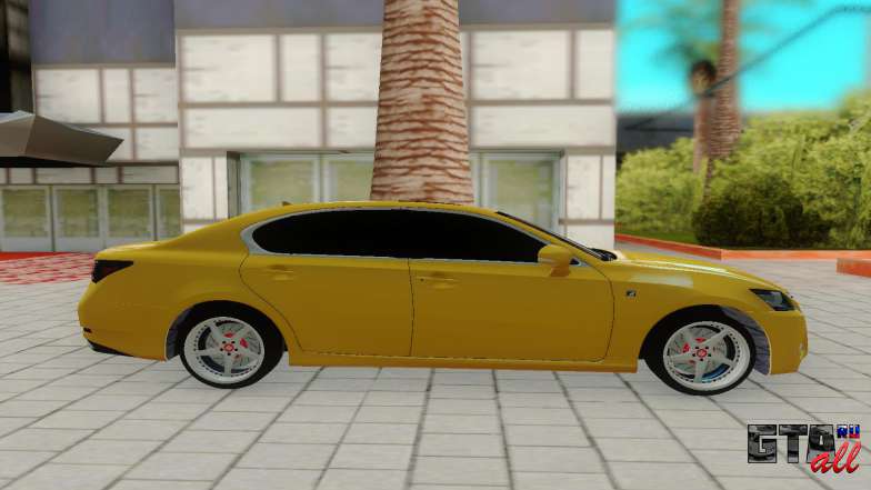 Lexus GS 350F для GTA San Andreas - вид сбоку