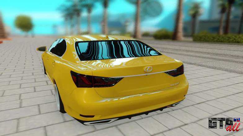 Lexus GS 350F для GTA San Andreas - вид сзади