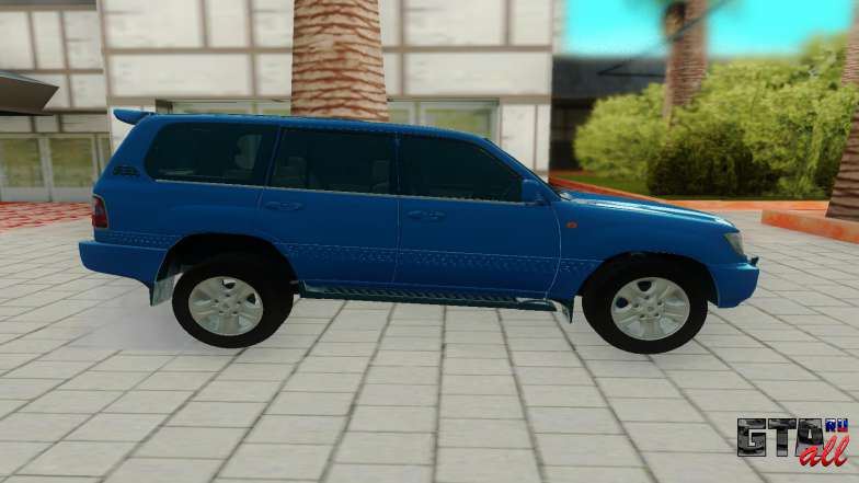 Toyota Land Cruiser 200 для GTA San Andreas - вид сбоку