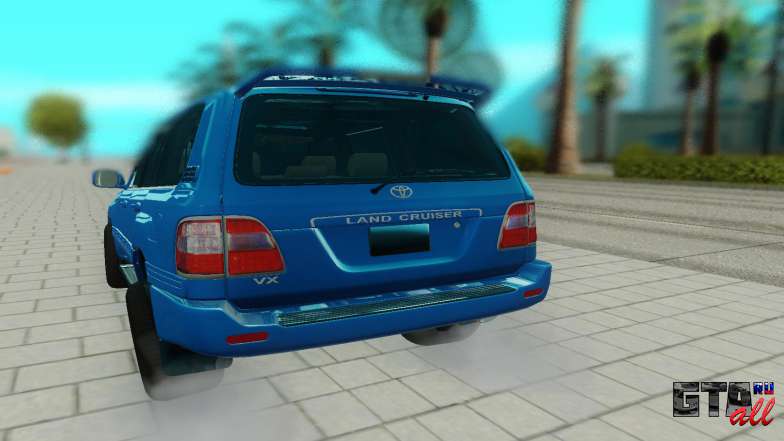 Toyota Land Cruiser 200 для GTA San Andreas - вид сзади