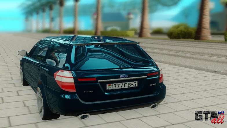 Subaru Legacy для GTA San Andreas - вид сзади