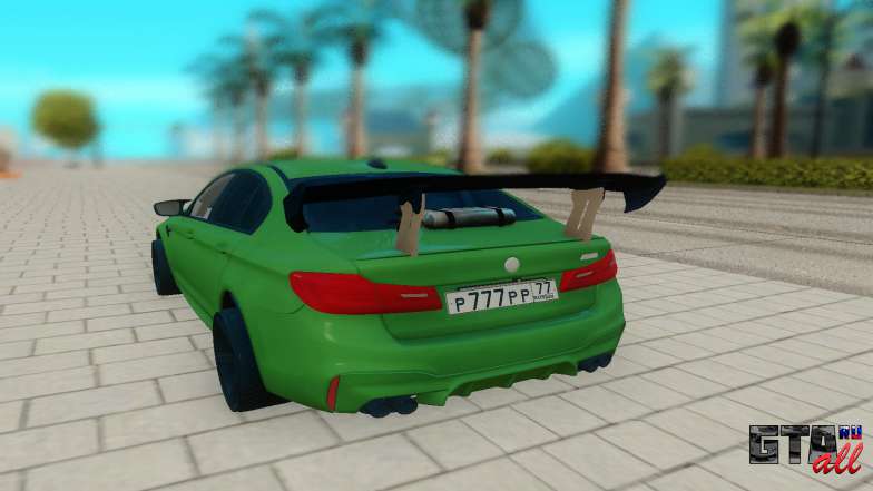 BMW M5 F90 для GTA San Andreas - вид сзади