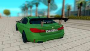 BMW M5 F90 для GTA San Andreas - вид сзади