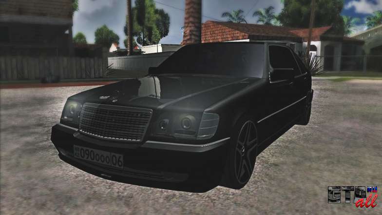 Mercedes-Benz S600 W140 AMG для GTA San Andreas - вид спереди