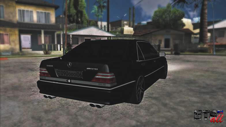 Mercedes-Benz S600 W140 AMG для GTA San Andreas - вид сзади