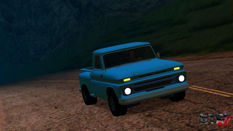 Chevrolet C10 Stepside Pickup 1965 для GTA San Andreas - вид спереди