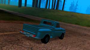 Chevrolet C10 Stepside Pickup 1965 для GTA San Andreas - вид сзади