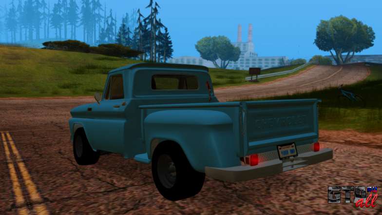 Chevrolet C10 Stepside Pickup 1965 для GTA San Andreas - задняя часть