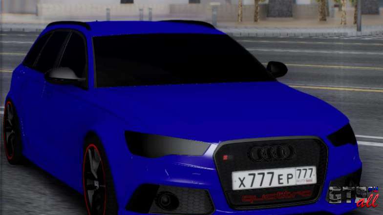 Audi RS6 для GTA San Andreas - вид спереди