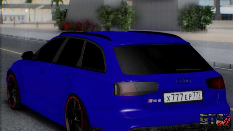 Audi RS6 для GTA San Andreas - вид сзади