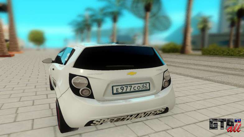 Chevrolet Aveo для GTA San Andreas - вид сзади