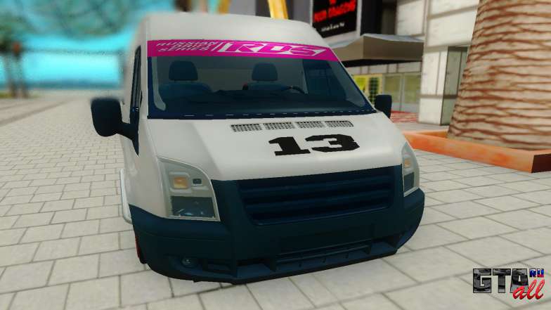 Ford Transit для GTA San Andreas - вид спереди