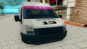 Ford Transit для GTA San Andreas - вид спереди